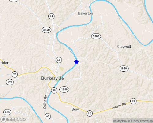 Cumberland River - Cumberland County Map