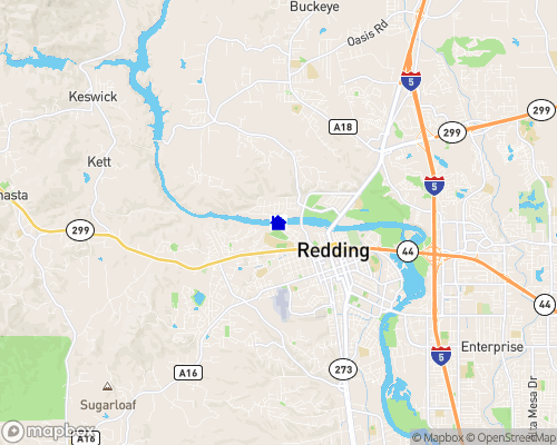 Sacramento River - Shasta County Map