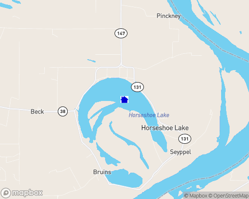Horseshoe Lake - Crittenden County Map