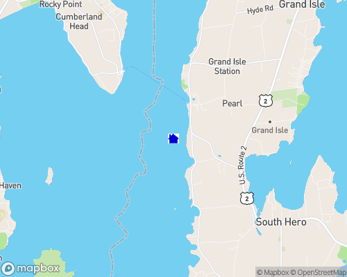 Lake Champlain - Grand Isle County Map