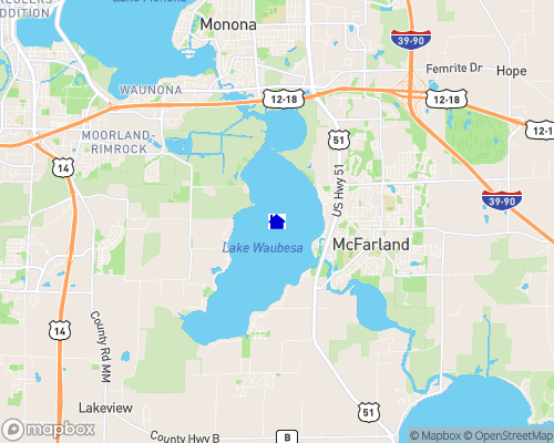 Lake Waubesa Map