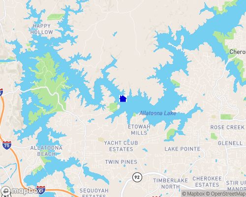 Lake Allatoona Map