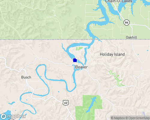 Table Rock Lake - Carroll County Map