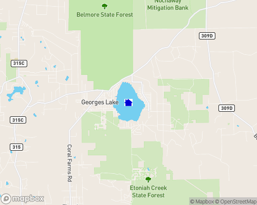 Georges Lake Map