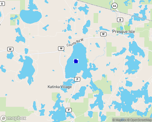 Presque Isle Lake Map