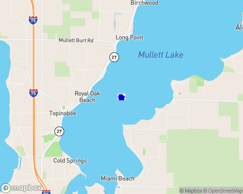 Mullett Lake Map
