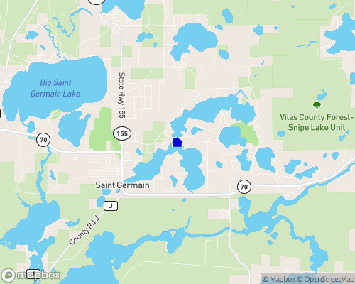 Little St. Germain Lake Map