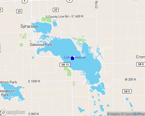Lake Wawasee Map
