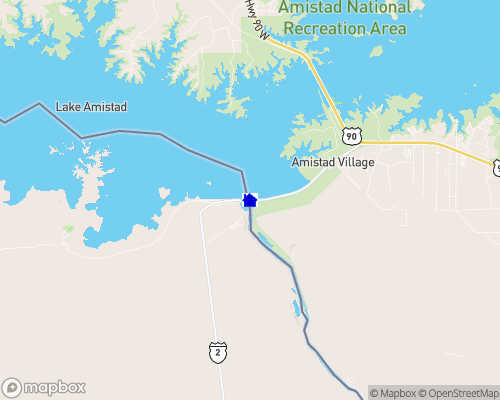 Lake Amistad Map