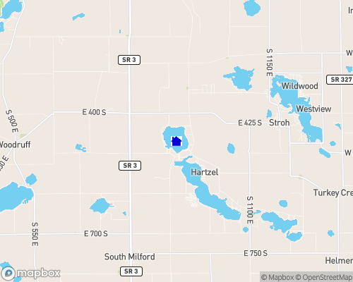 Pretty Lake - LaGrange County Map