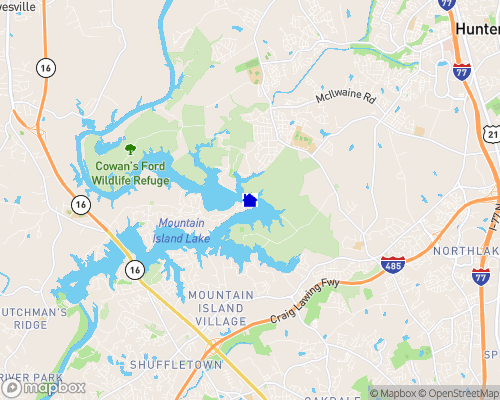 Mountain Island Lake Map