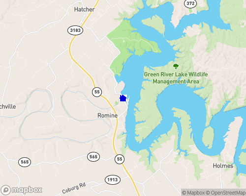 Green River Lake Map