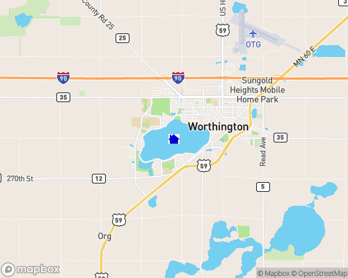 Okabena Lake Map