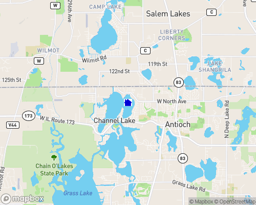 Chain O Lakes - Lake Catherine Map