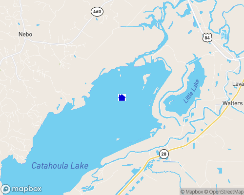 Catahoula Lake Map