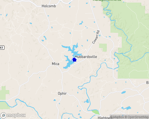 Crystal Falls Lake Map