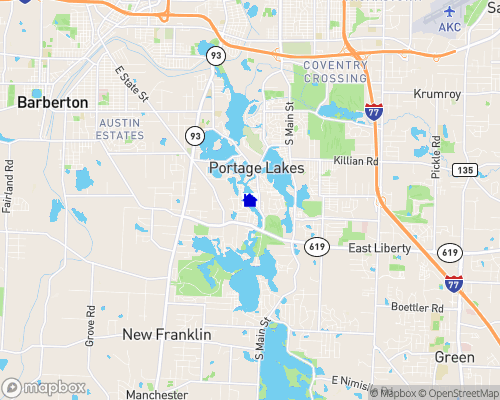 Portage Lakes - West Reservoir Map