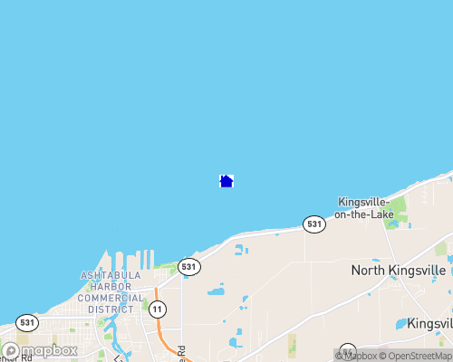 Lake Erie - Ashtabula County Map