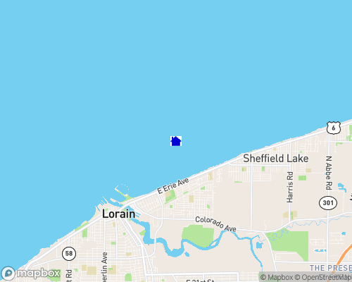 Lake Erie - Lorain County Map