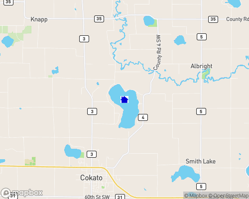 Cokato Lake Map