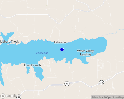 Enid Lake Map