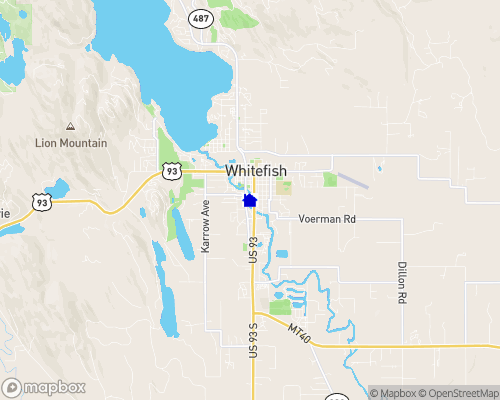 Whitefish River - Flathead County Map