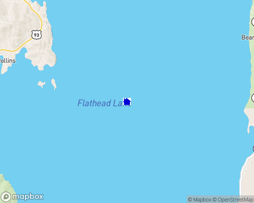 Flathead Lake Map