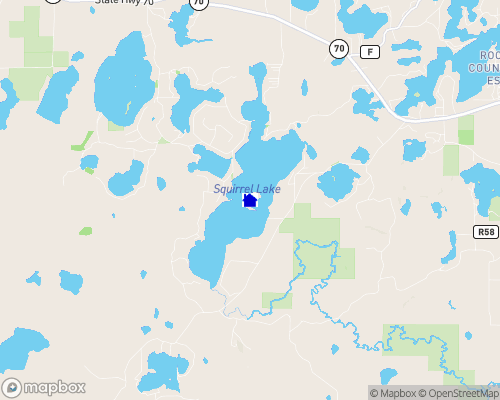 Squirrel Lake Map
