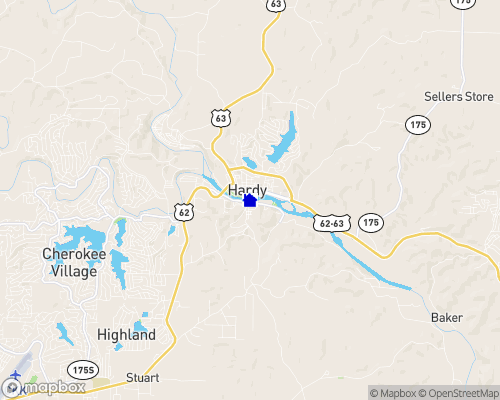 Spring River - Sharp County Map