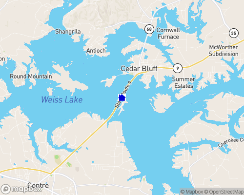 Weiss Lake Map