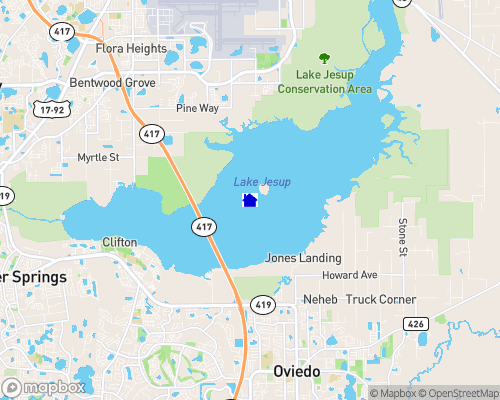 Lake Jesup  Map