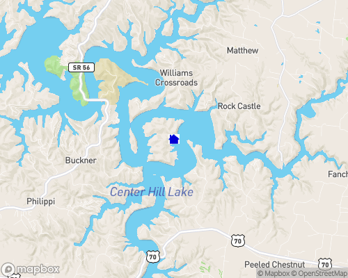Center Hill Lake Map