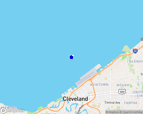 Lake Erie - Cuyahoga County Map
