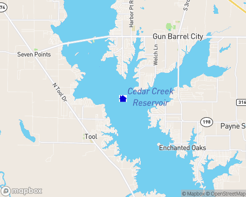 Cedar Creek Lake Map