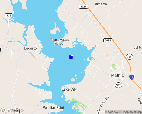 Lake Corpus Christi Map