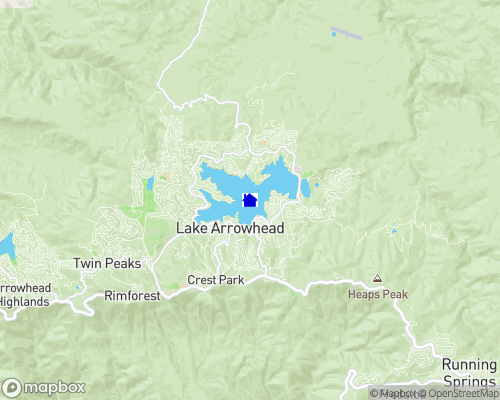 Lake Arrowhead Map